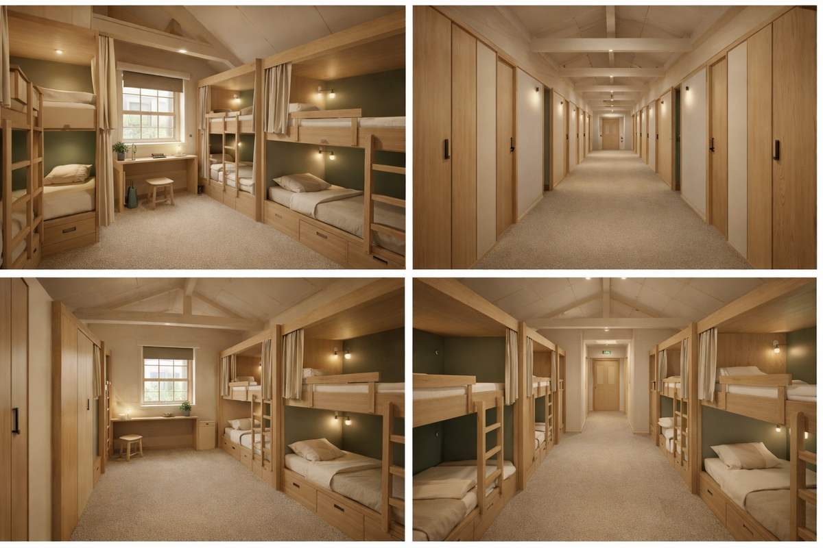Shared dormitory accommodation concept